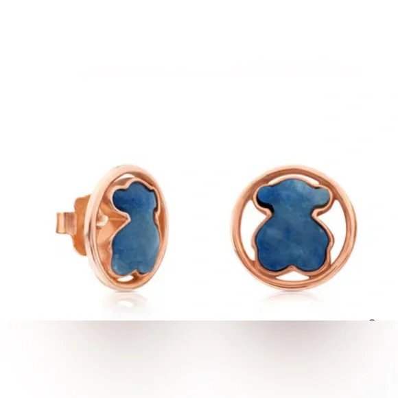 TOUS Chamille Rose Vermeil Earrings - Picture 1 of 3